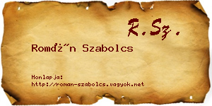 Román Szabolcs névjegykártya